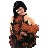 Boa Feather Red With Black